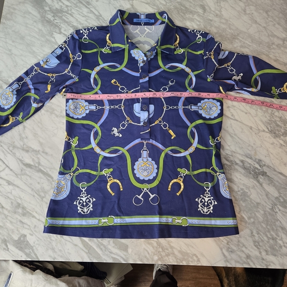 J MCLAUGHLIN EQUESTRIAN MOTIF TOP - Picture 3 of 8